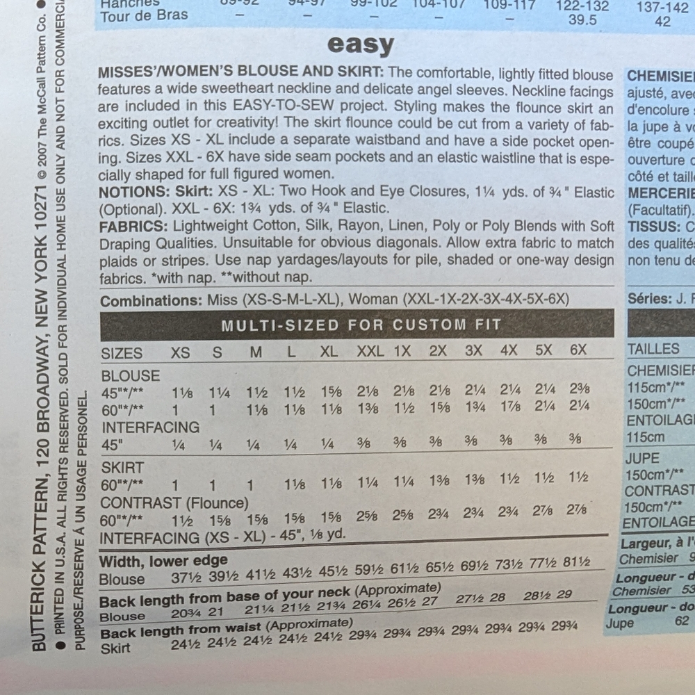 Butterick Pattern - Picture 3 of 4